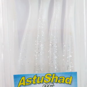 LS AstuShad 85- Blanc Flash- Pack de 4 corps