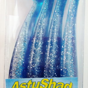 LS AstuShad 85- Bleu Flash- Pack de 4 corps