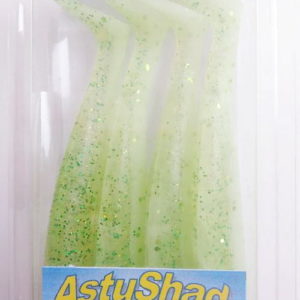 LS AstuShad 85-Jaune Flash- Pack de 4 corps
