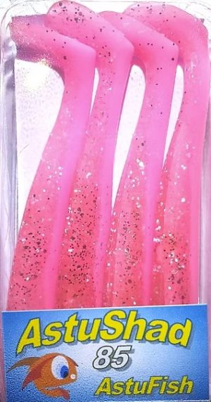 LS AstuShad 85- Rose Bubble Gum- Pack de 4 corps