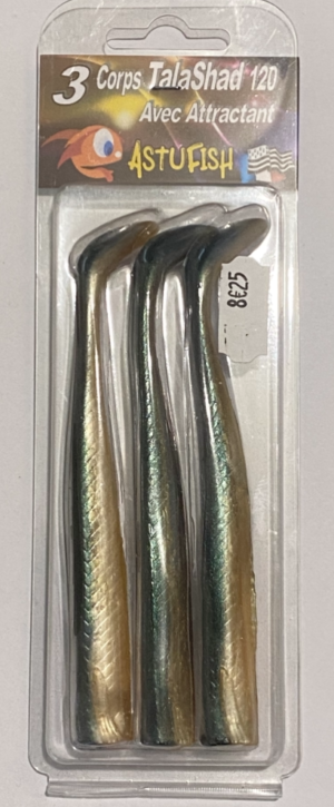 LS TalaShad 120 - Sliver Olive - Pack de 3 corps