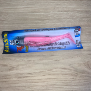 Leurre souple AstuShad 85 – Rose Bubble Gum- Combo
