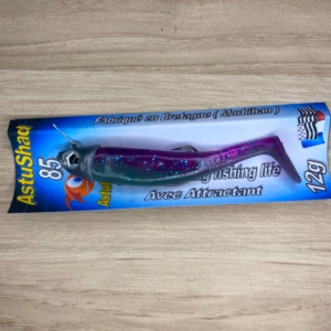 Leurre Souple AstuShad 85 – Green Purple- Combo