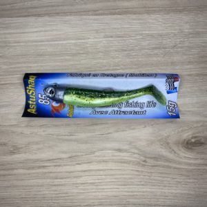 Leurre souple AstuShad 85 -Vert Pailleté- Combo